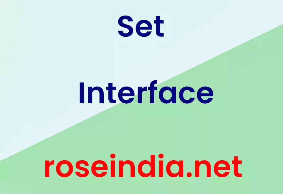 Set Interface