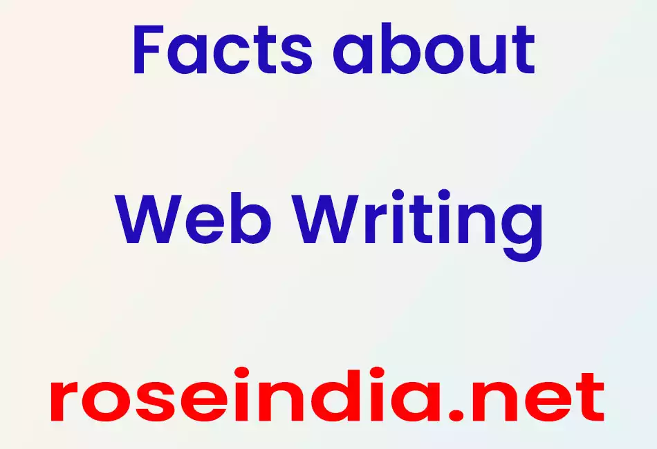 Facts about Web Writing