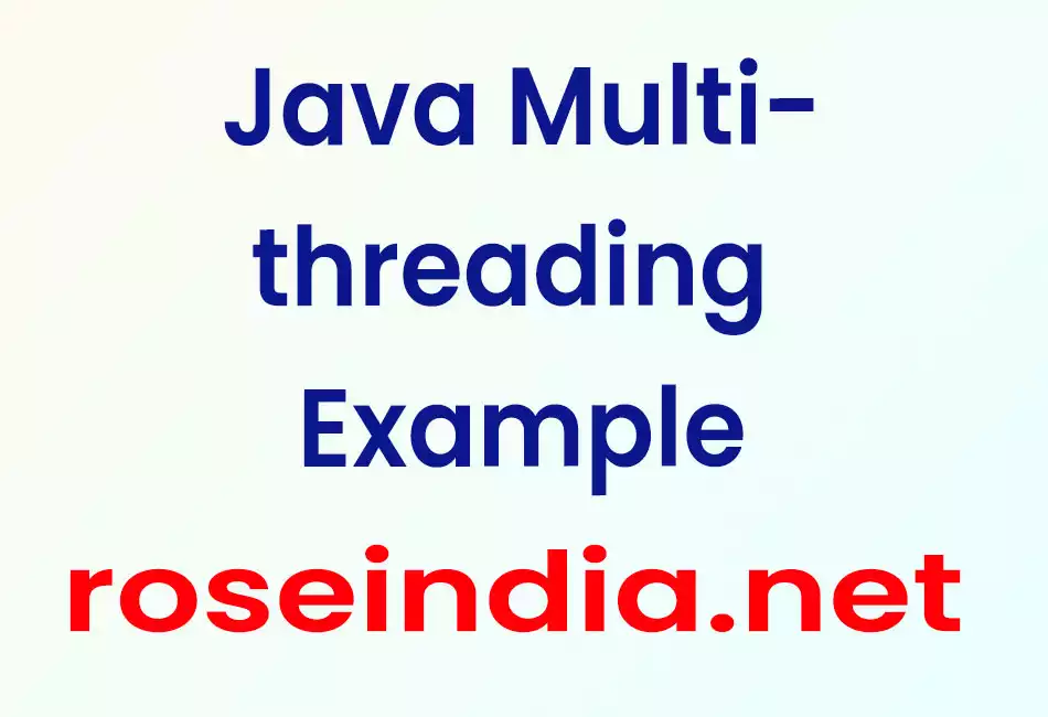 Java Multithreading Example