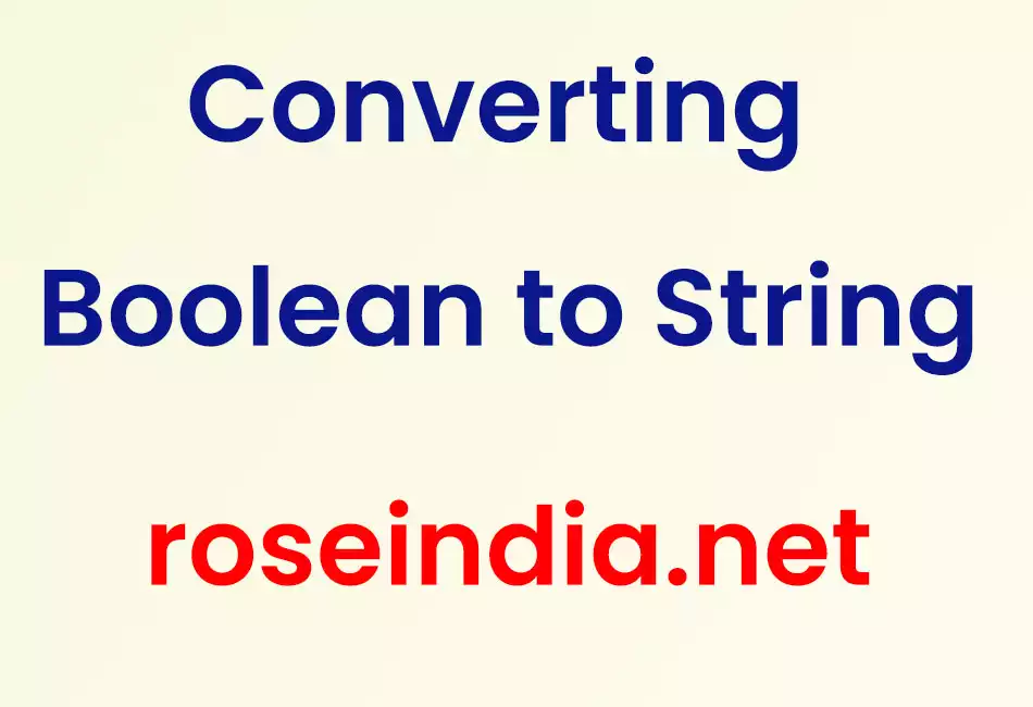 Converting Boolean to String