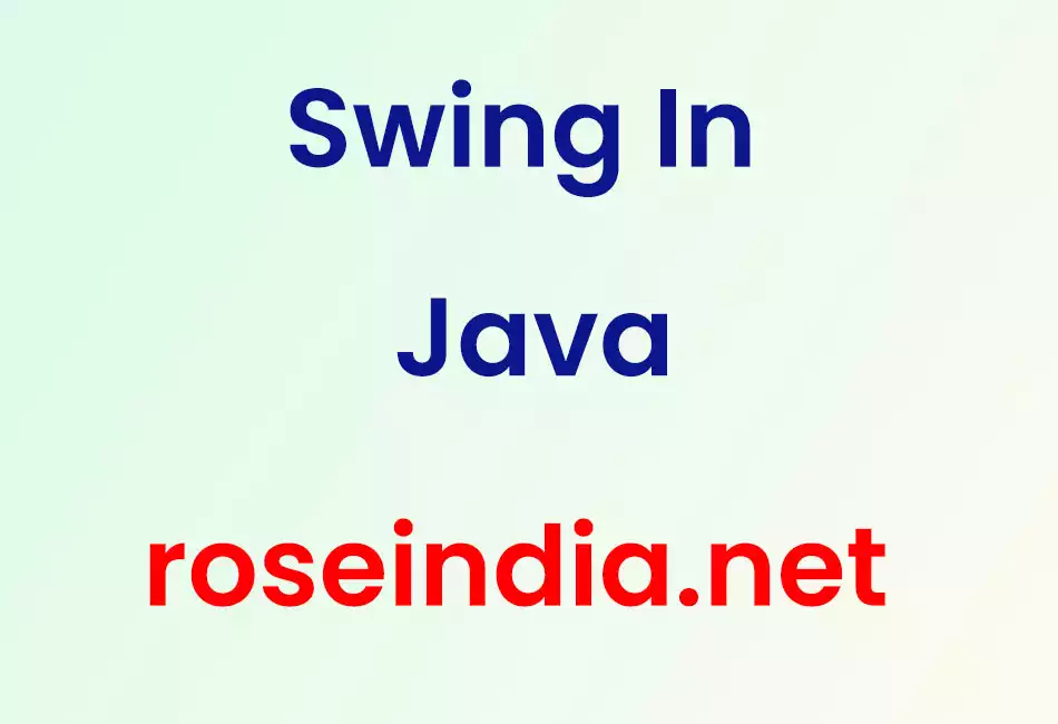 Swing In Java