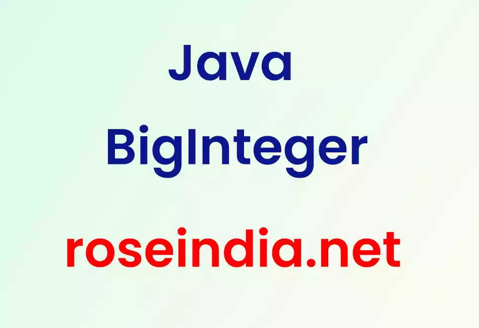 Java BigInteger