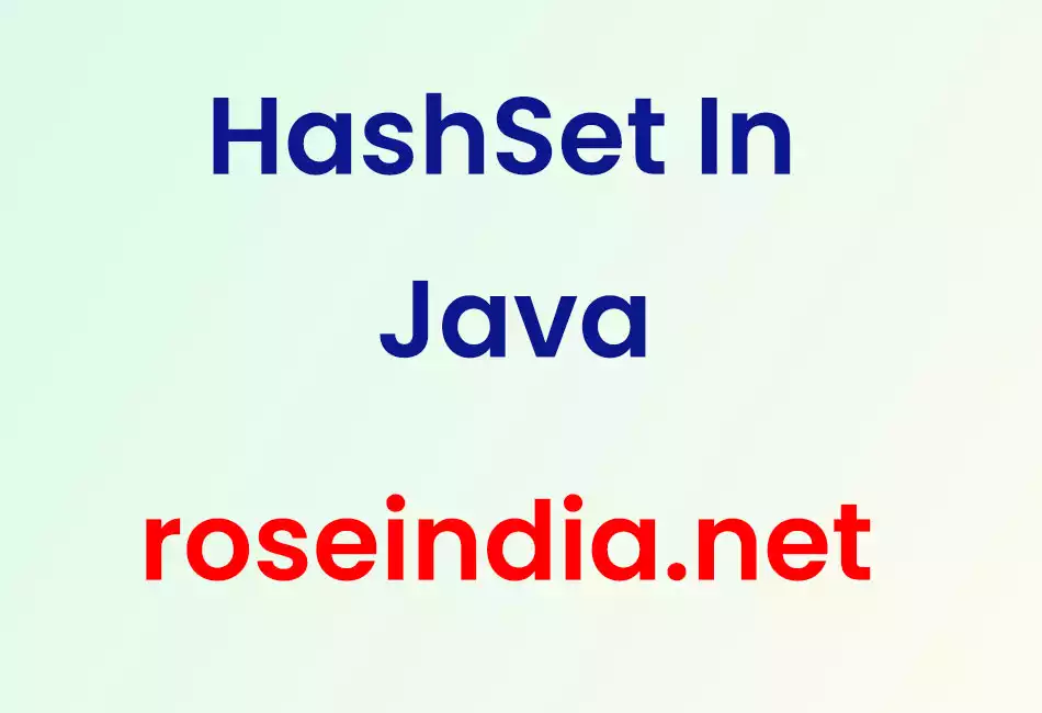 HashSet In Java