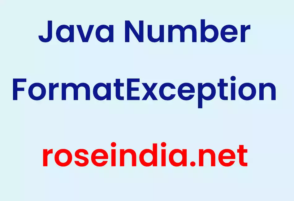 Java NumberFormatException
