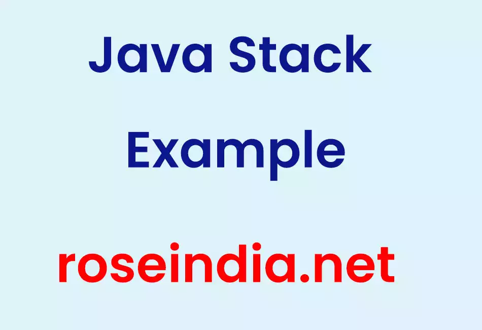 Java Stack Example