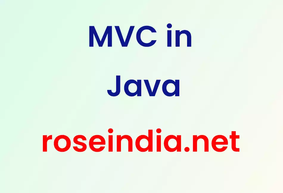 MVC in Java