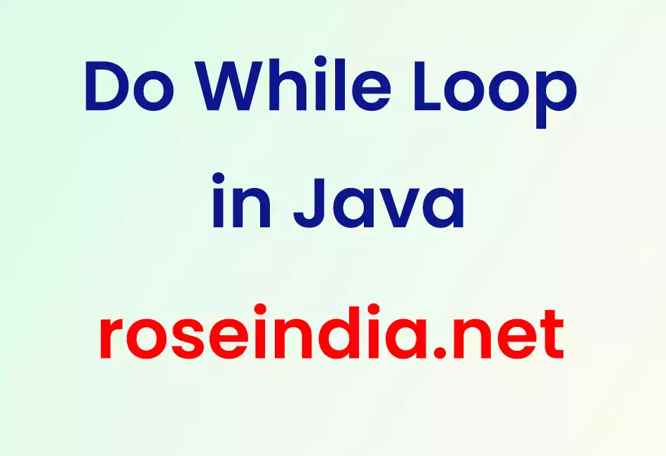 Do While Loop in Java