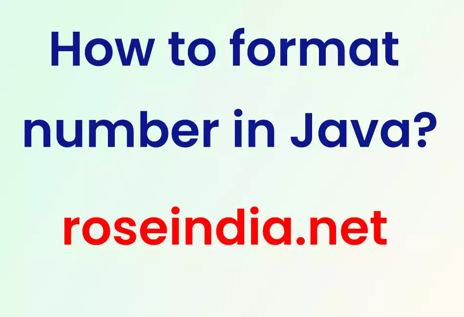 How to format number in Java?