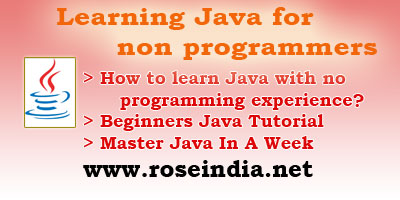 Learning Java for non programmers