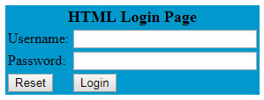 HTML Login Page