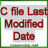 C file Last Modified Date