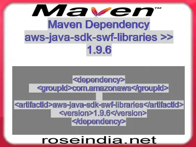 Maven dependency of aws-java-sdk-swf-libraries version 1.9.6