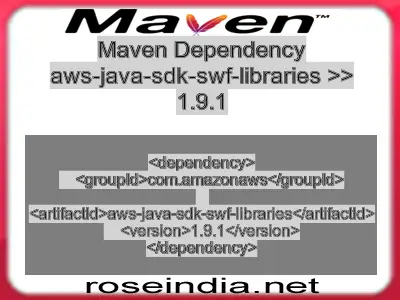 Maven dependency of aws-java-sdk-swf-libraries version 1.9.1