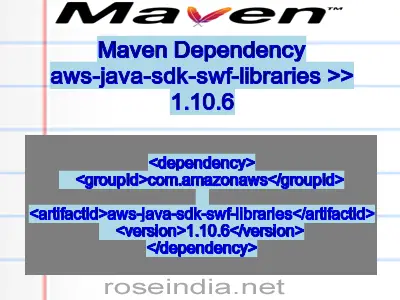 Maven dependency of aws-java-sdk-swf-libraries version 1.10.6