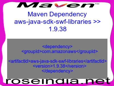 Maven dependency of aws-java-sdk-swf-libraries version 1.9.38