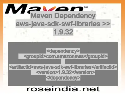 Maven dependency of aws-java-sdk-swf-libraries version 1.9.32