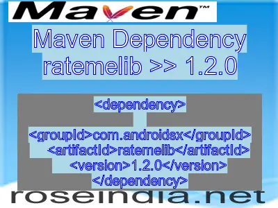 Maven dependency of ratemelib version 1.2.0