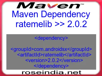 Maven dependency of ratemelib version 2.0.2