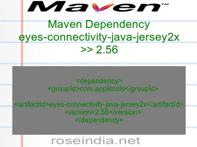 Maven dependency of eyes-connectivity-java-jersey2x version 2.56