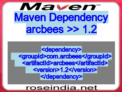 Maven dependency of arcbees version 1.2