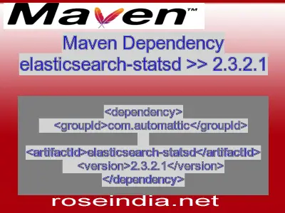 Maven dependency of elasticsearch-statsd version 2.3.2.1