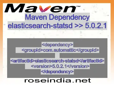 Maven dependency of elasticsearch-statsd version 5.0.2.1