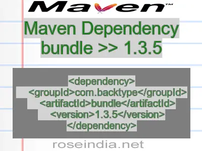 Maven dependency of bundle version 1.3.5