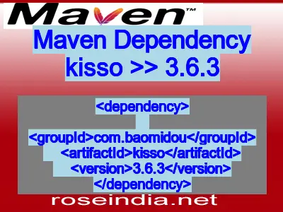 Maven dependency of kisso version 3.6.3