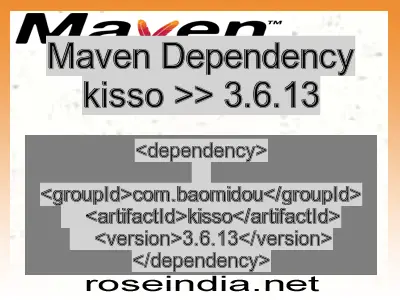 Maven dependency of kisso version 3.6.13