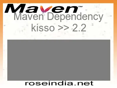 Maven dependency of kisso version 2.2