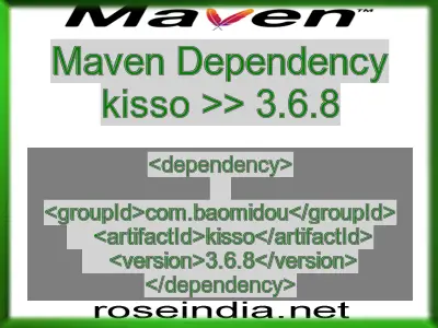 Maven dependency of kisso version 3.6.8