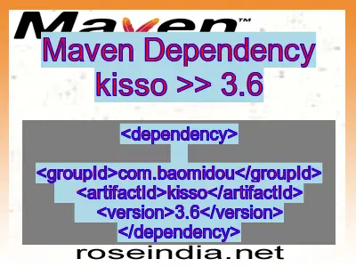 Maven dependency of kisso version 3.6