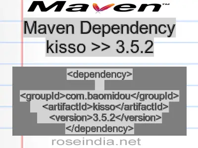 Maven dependency of kisso version 3.5.2