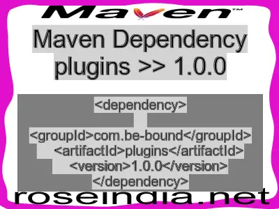 Maven dependency of plugins version 1.0.0