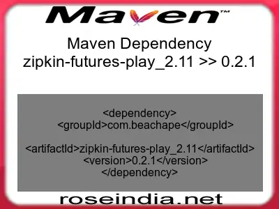 Maven dependency of zipkin-futures-play_2.11 version 0.2.1