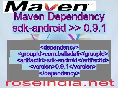 Maven dependency of sdk-android version 0.9.1