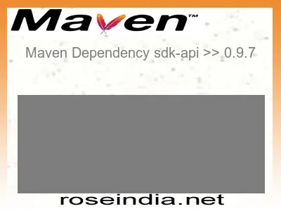 Maven dependency of sdk-api version 0.9.7