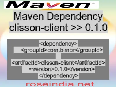 Maven dependency of clisson-client version 0.1.0