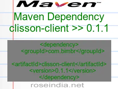 Maven dependency of clisson-client version 0.1.1