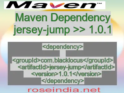 Maven dependency of jersey-jump version 1.0.1