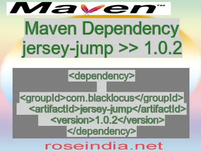 Maven dependency of jersey-jump version 1.0.2