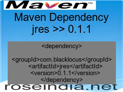 Maven dependency of jres version 0.1.1