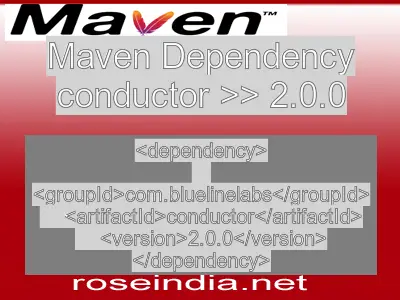 Maven dependency of conductor version 2.0.0