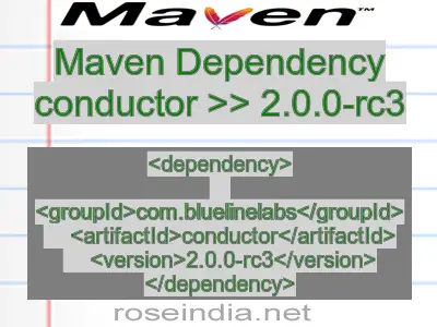 Maven dependency of conductor version 2.0.0-rc3