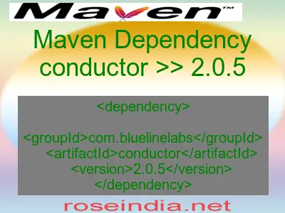 Maven dependency of conductor version 2.0.5