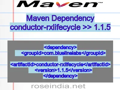 Maven dependency of conductor-rxlifecycle version 1.1.5