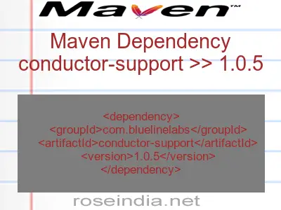 Maven dependency of conductor-support version 1.0.5