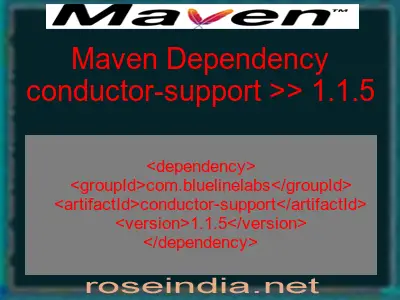 Maven dependency of conductor-support version 1.1.5