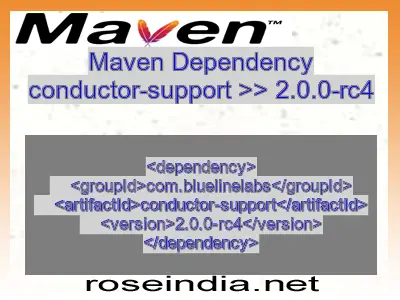 Maven dependency of conductor-support version 2.0.0-rc4