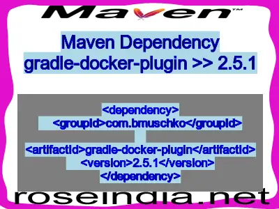 Maven dependency of gradle-docker-plugin version 2.5.1